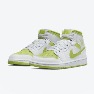 Air Jordan 1 Mid White Lime