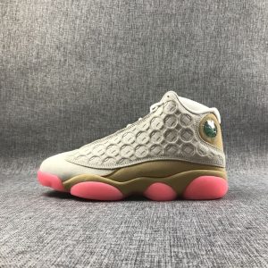 AJ13 Retro Rosa White And Gold