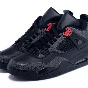 AJ4 Black and red pattern 8