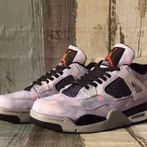 AJ4 Black and Lilac