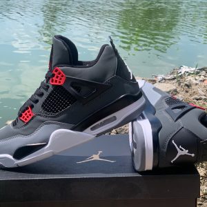 AJ4 black red and gray