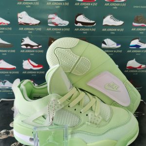 AJ4 grass green co-branded