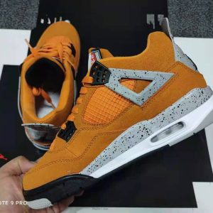 AJ4 mustard and gray