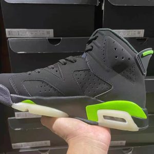 AJ6 True Standard black gray and green
