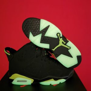 AJ6 generation black glitter