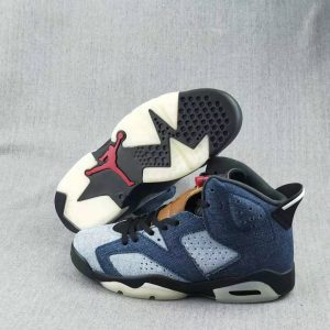 AJ6 washed denim blue denim dark and light blue
