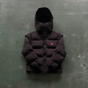 Trapstar Puffer Hooded Jacket Wine