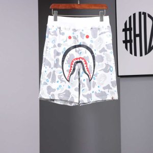 Pantalón Corto Bape Blanco/Gris