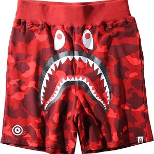 Pantalon Corto Bape Rojo