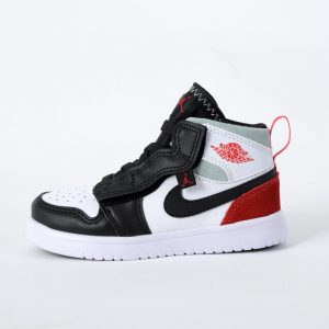 Jordan 1 Mid Alt White Black Red Spruce