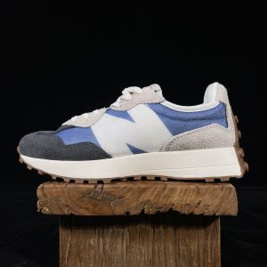 NB 327 Magnetic Blue/Varsity Orange