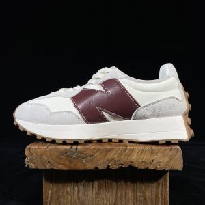 NB 327 x Staud Trainers Off-White/Burgundy 10