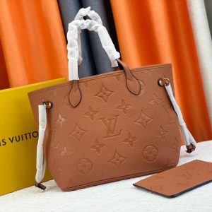 Louis Vuitton Neverfull Leather Handbag