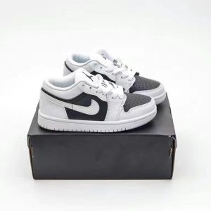 Jordan 1 Low White-White-Black