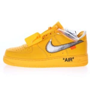 Nike Air Force 1 Low Off-White University Gold Metallic Silver