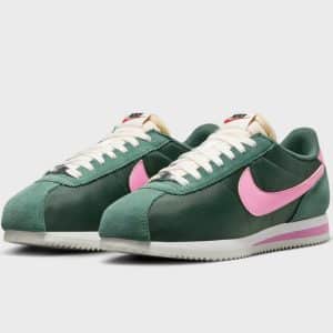 Nike Cortez Verde y rosa