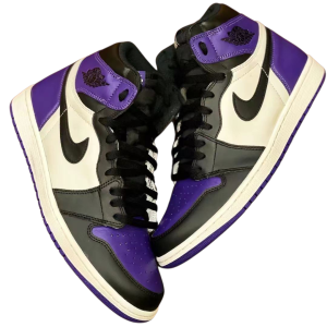 Air Jordan 1 Mid Black Purple